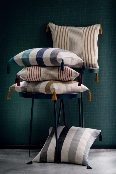 Casamance tapeet Graphite Neige Poudree