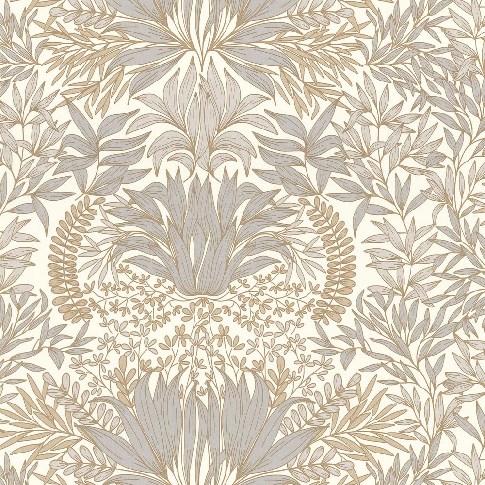 Casamance tapeet Chardon Blanc/Doré