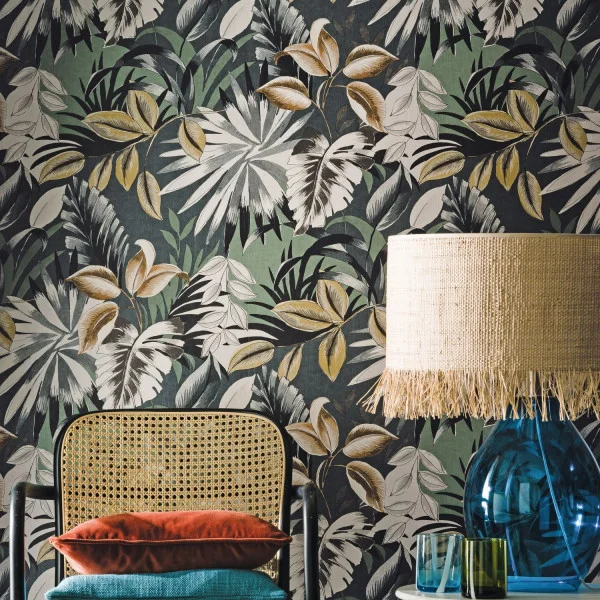 Casamance tapeet Floresta Vert De Gris