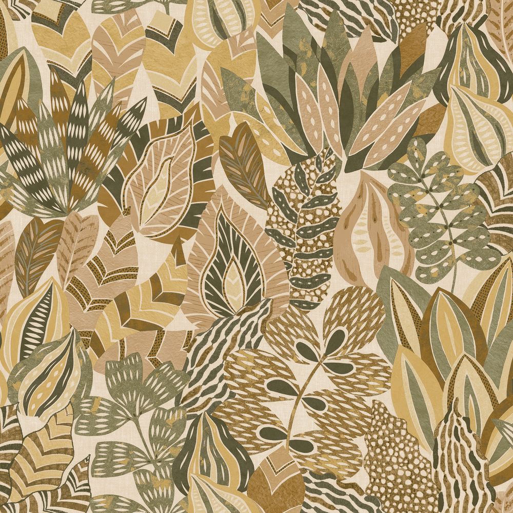 Casamance tapeet Alfabia Kaki/Vanille