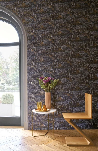 Casamance tapeet Eden Bleu