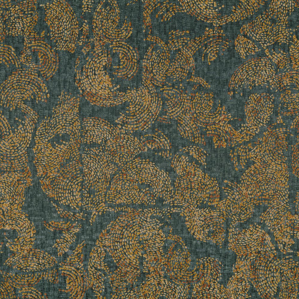 Casamance tapeet Venetie Emeraude/Dore