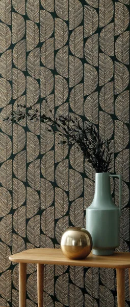 Casamance tapeet Abelia Noir/Dore