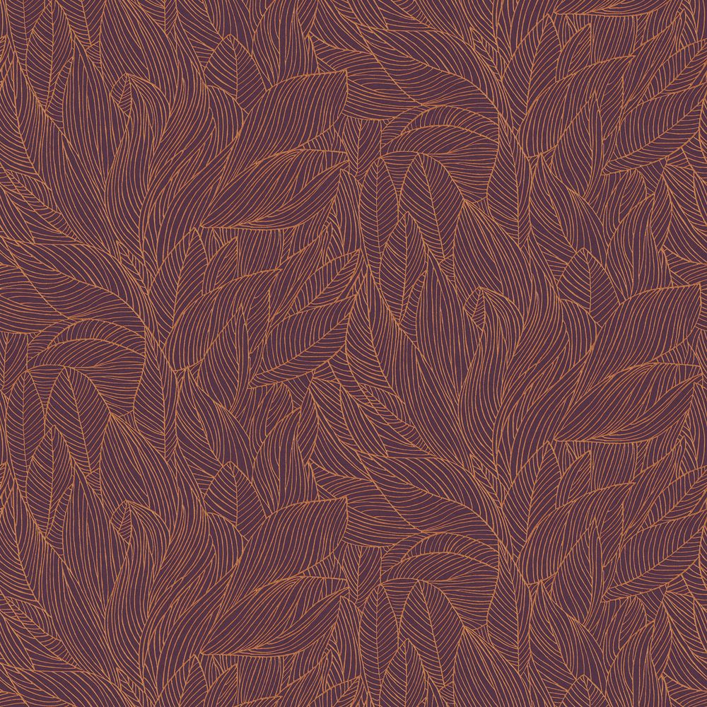 Casamance tapeet Hosta Pourpre/Cuivré