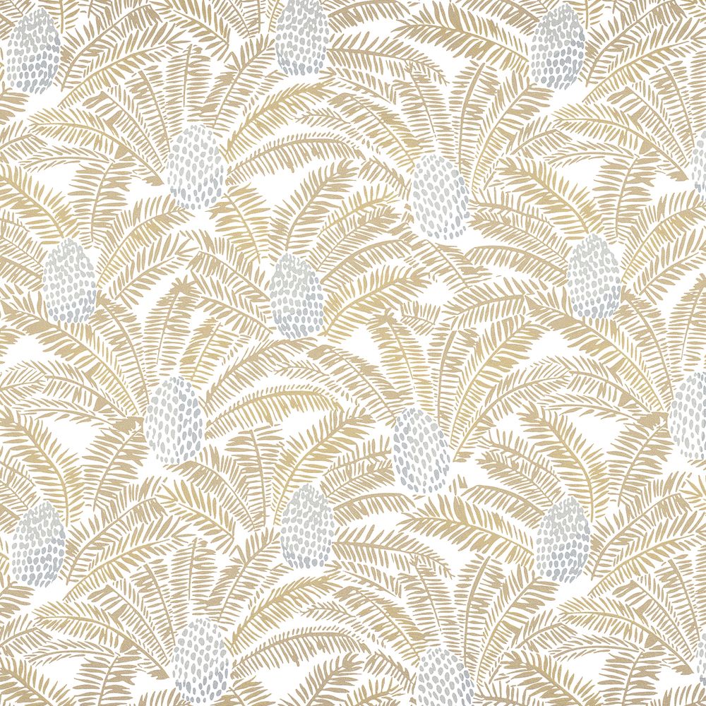 Casamance tapeet Palmeta Blanc/Dore