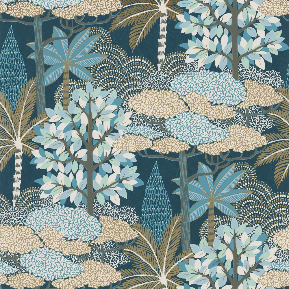 Casamance tapeet Marakanda Marine/Dore
