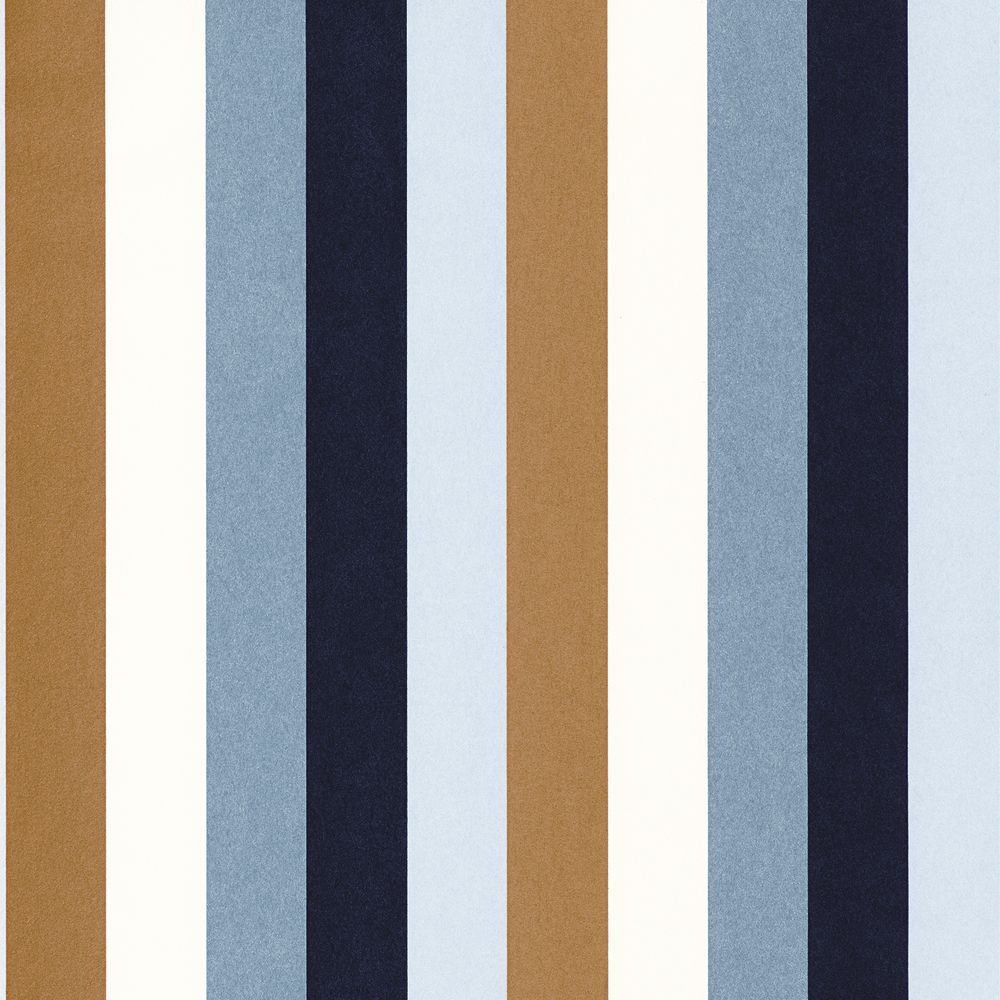 Casamance tapeet Transat Bleu Persan/Or