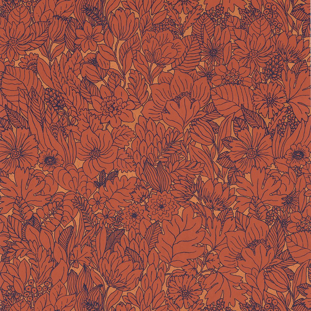 Casamance tapeet Dahlia Garance/Cuivre