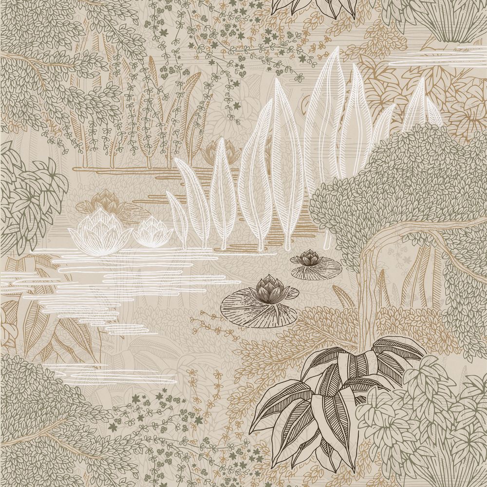 Casamance tapeet Jasmin Grege/Vert Argile