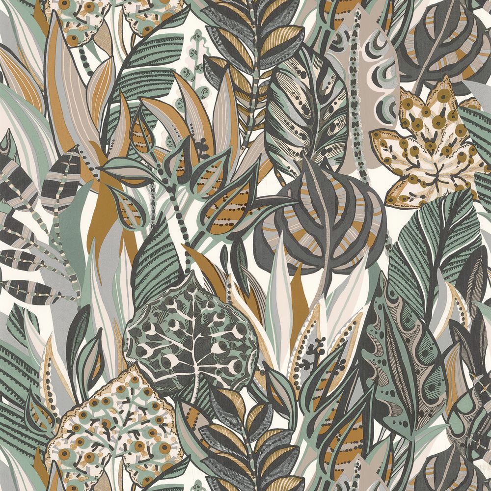 Casamance tapeet Desirade Blanc/Celadon