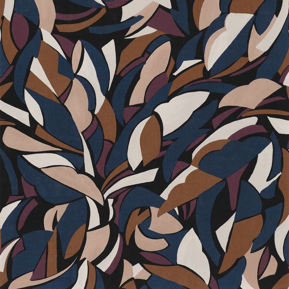 Casamance tapeet Collage Noir/Blush