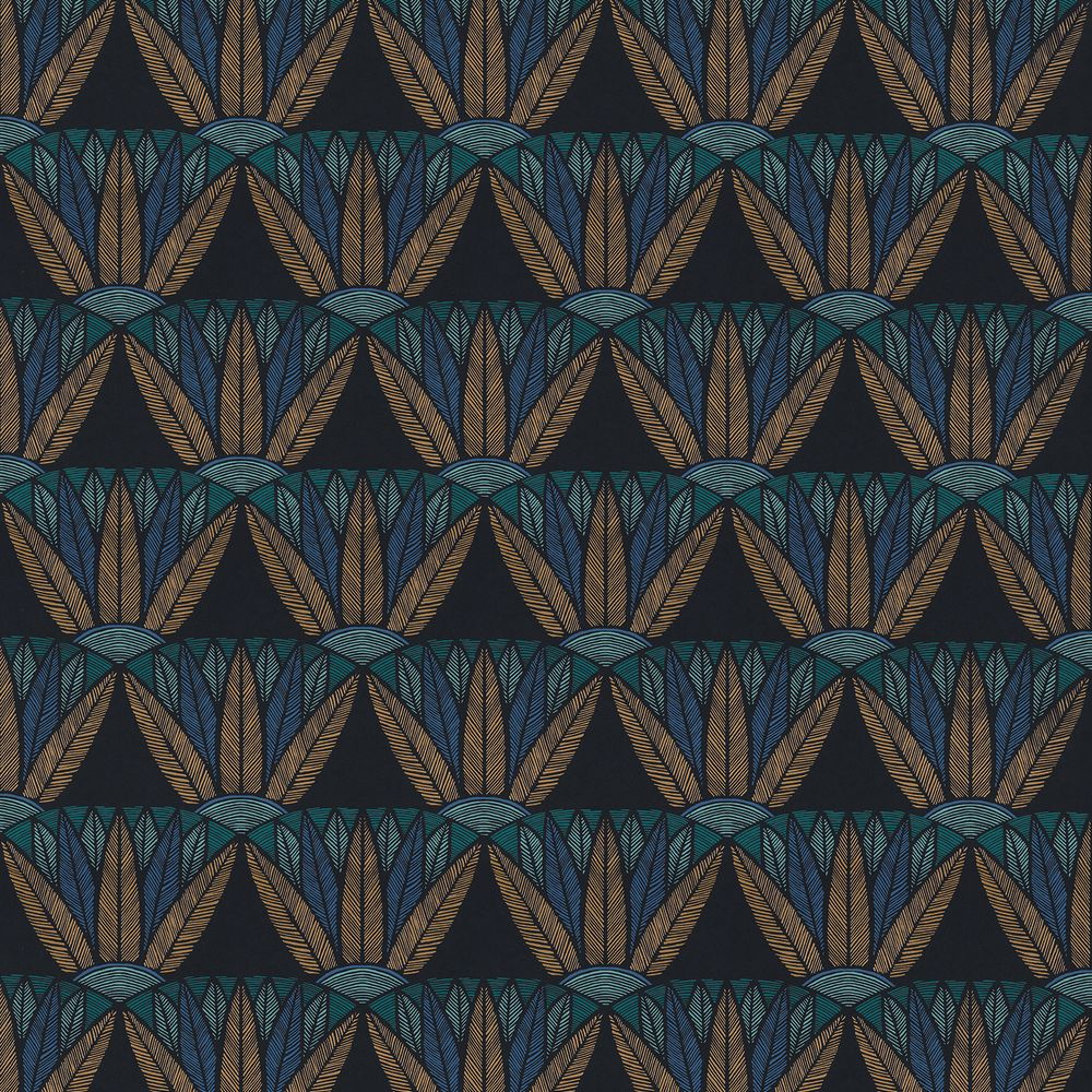 Casamance tapeet Castalia Noir/Topaze