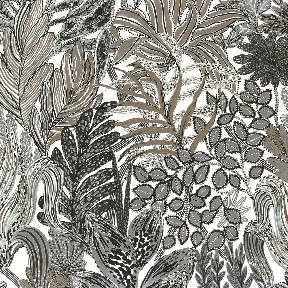 Casamance tapeet Borromee Vert Clair/Anthracite