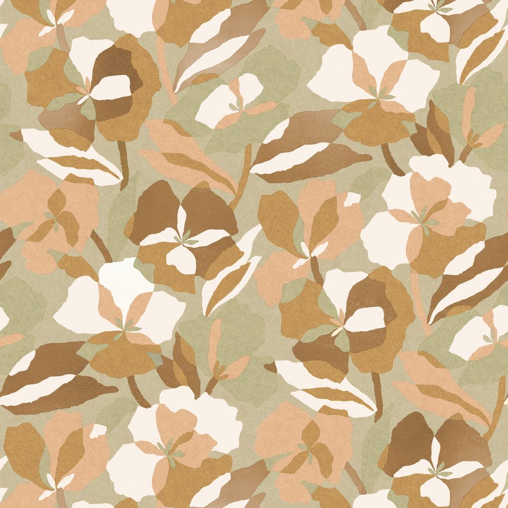 Casamance tapeet Amaryllis Nude/Lichen