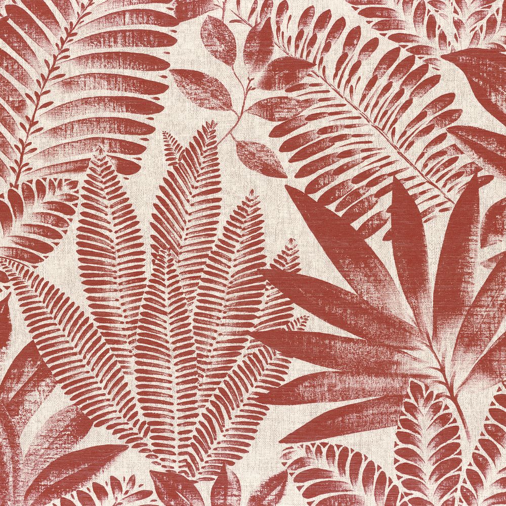 Casamance tapeet Aloes Terracotta/Grege