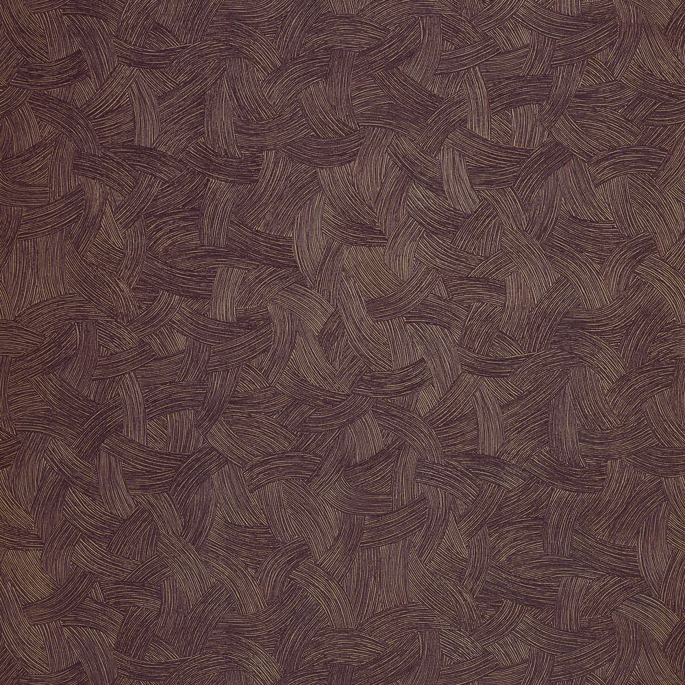 Casamance tapeet Berenice Aubergine/Doré