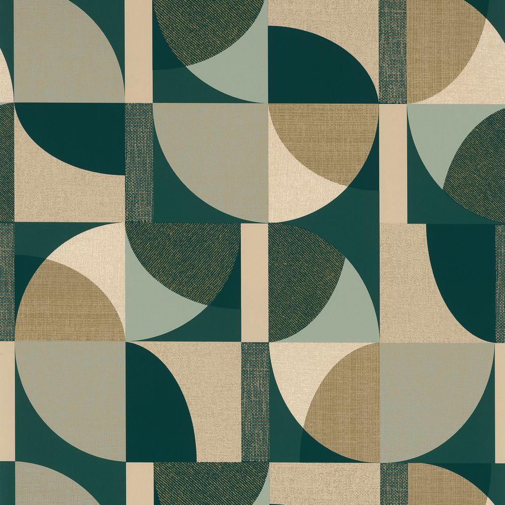 Casamance tapeet Barillet Émeraude/Beige