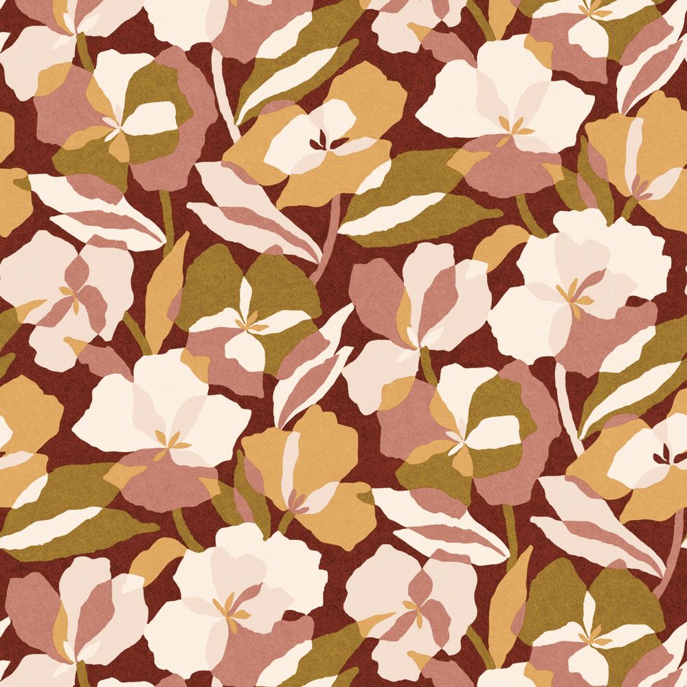 Casamance tapeet Amaryllis Grenat/Blush