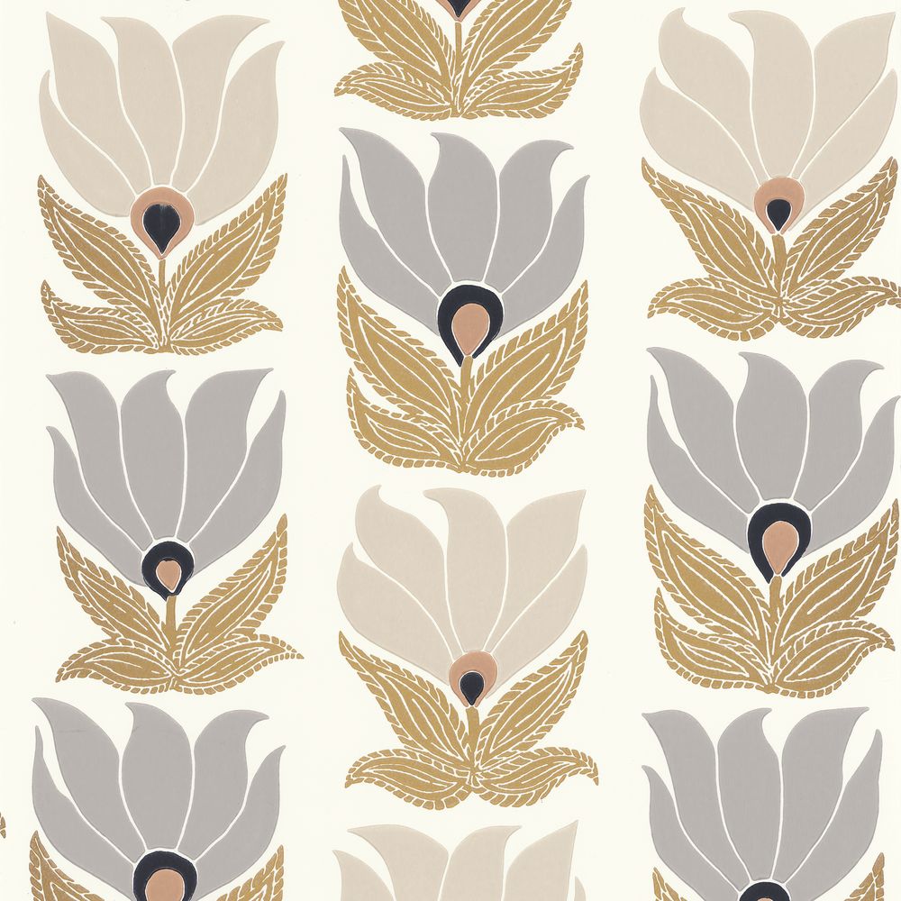 Casamance tapeet Dauphine Blanc/Doré