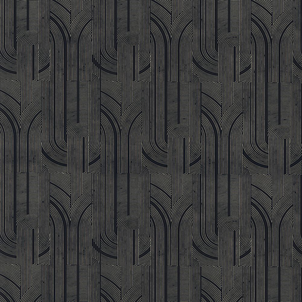 Casamance tapeet Porte Dorée Noir/Doré