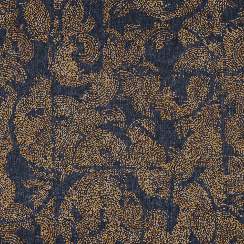 Casamance tapeet Venetie Marine/Dore