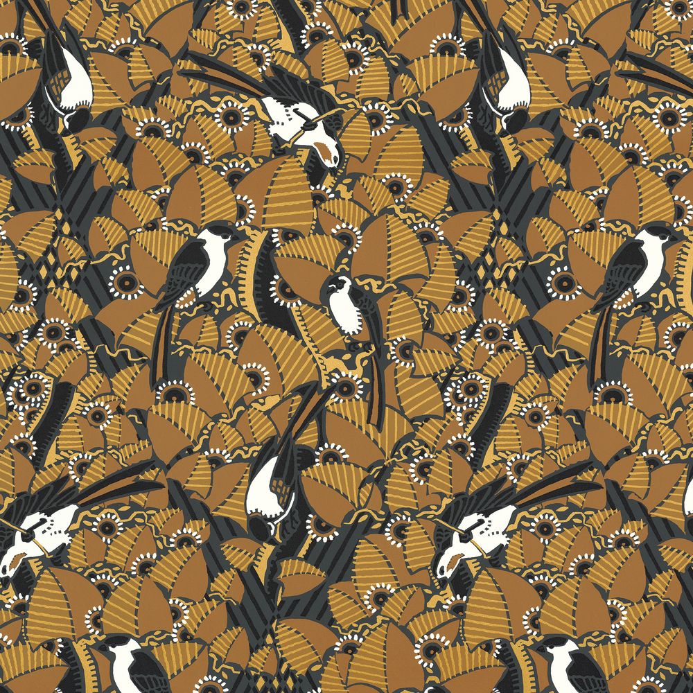 Casamance tapeet Majoliques Ambre/Anthracite