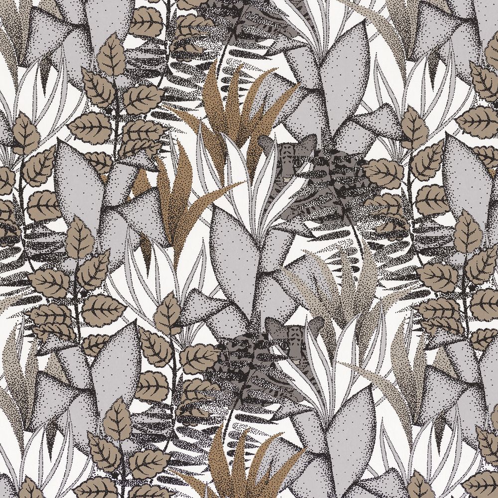 Casamance tapeet Tigris Blanc/Gris