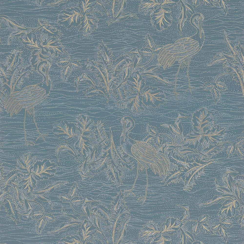 Casamance tapeet Mirador Bleu Persan/Doré