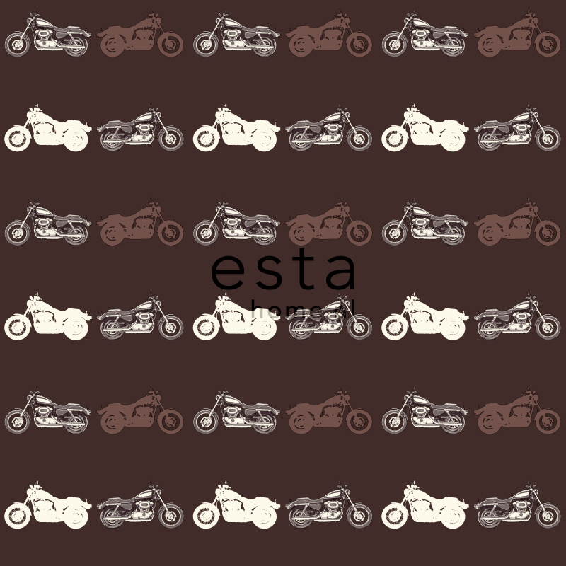 ESTAhome tapeet mootorrattad - pruun