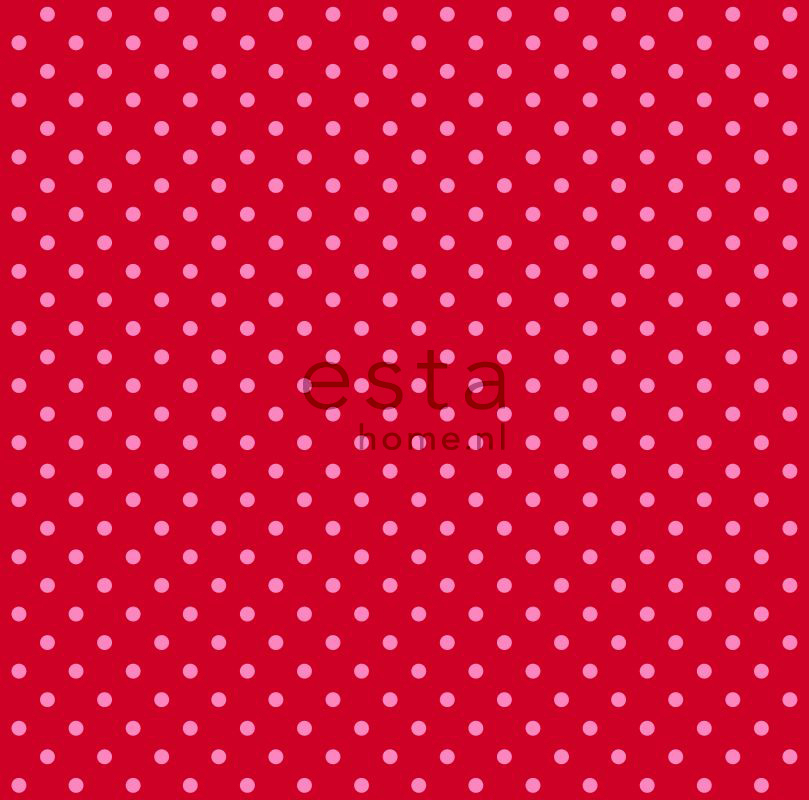 ESTAhome tapeet täpid - punane ja roosa