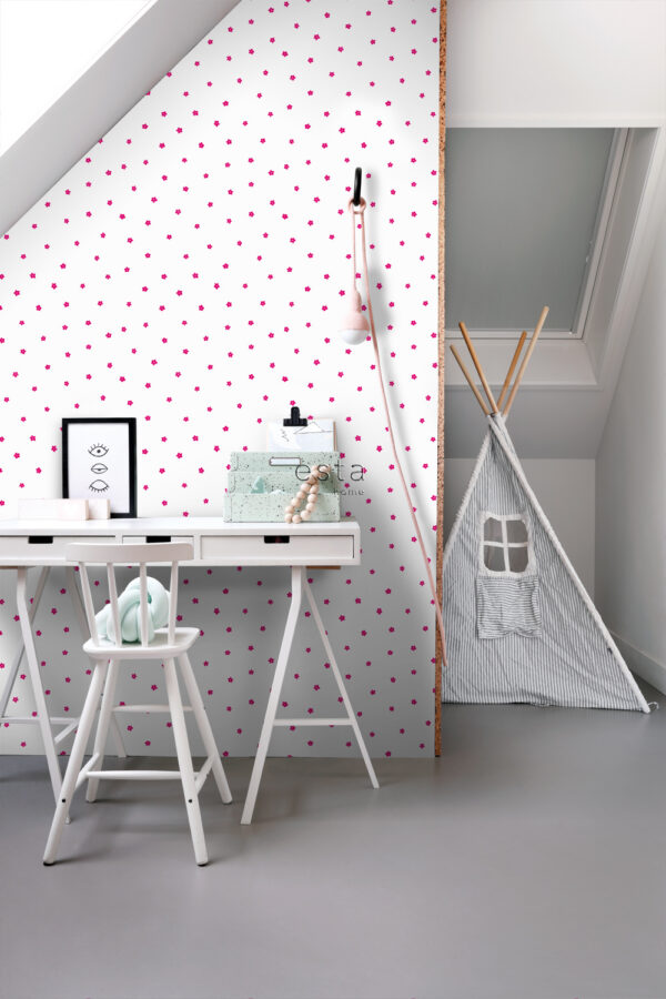 ESTAhome tapeet lilled - roosa