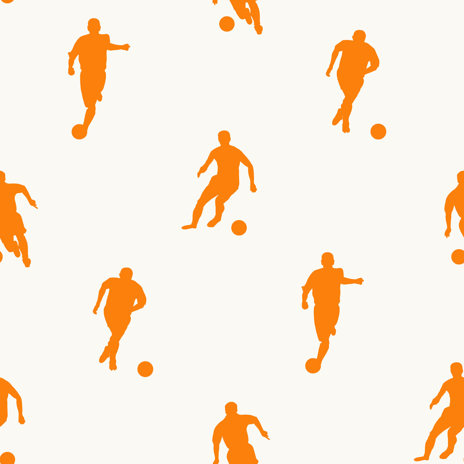 ESTAhome tapeet jalgpallurid - oranž ja valge