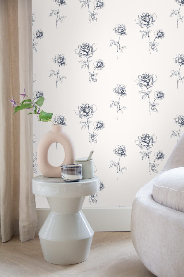 ESTAhome tapeet roosid - sinine