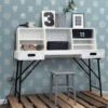 ESTAhome tapeet kooli embleemid - hele vintage sinine