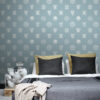ESTAhome tapeet kooli embleemid - hele vintage sinine