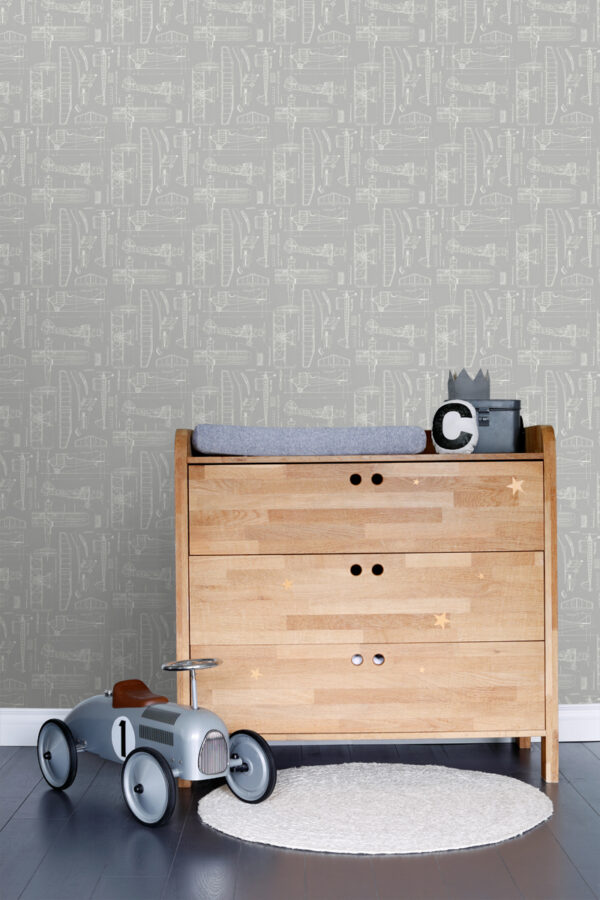 ESTAhome tapeet lennukite ehitusjoonised - taupe