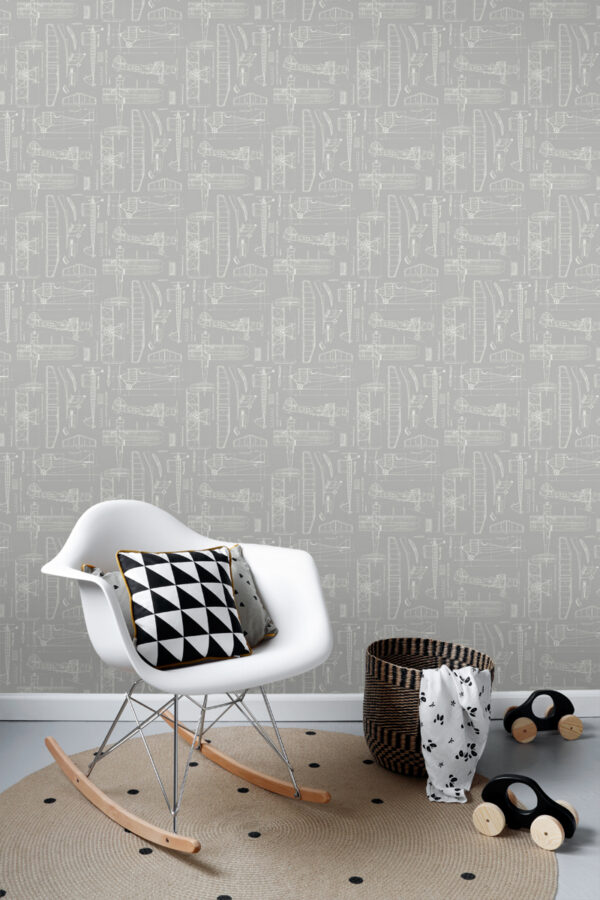 ESTAhome tapeet lennukite ehitusjoonised - taupe