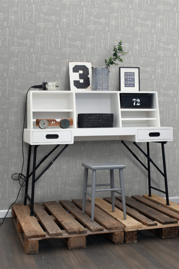 ESTAhome tapeet lennukite ehitusjoonised - taupe