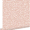 ESTAhome tapeet leopardimuster - virsikuroosa