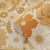 ESTAhome tapeet retro lilled - oranž