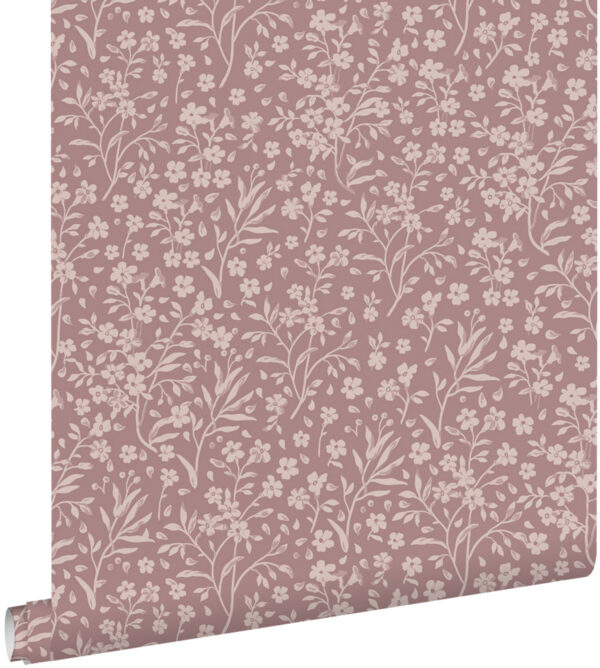 ESTAhome tapeet lilled - antiikroosa