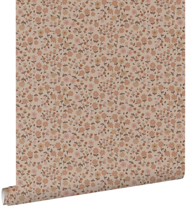 ESTAhome tapeet lilled terrakota roosa
