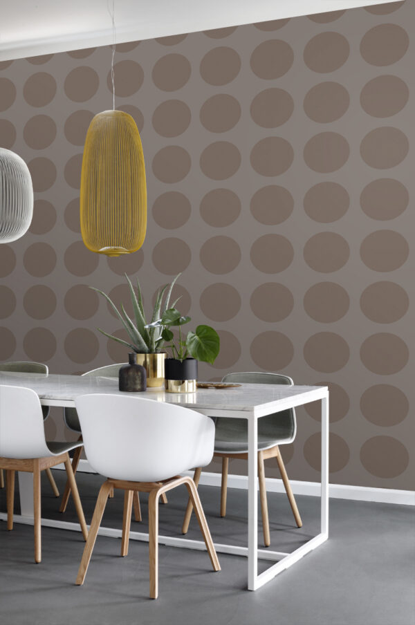 ESTAhome tapeet sfäärid linase tekstuuriga - taupe