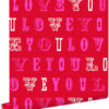 ESTAhome tapeet love you - punane ja roosa