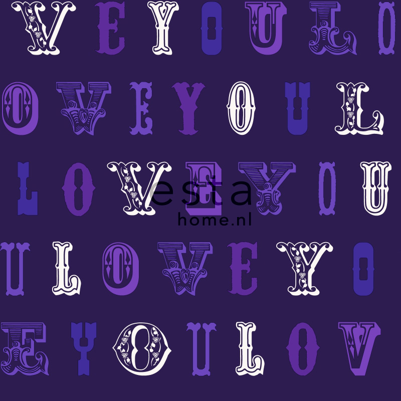 ESTAhome tapeet love you - lilla