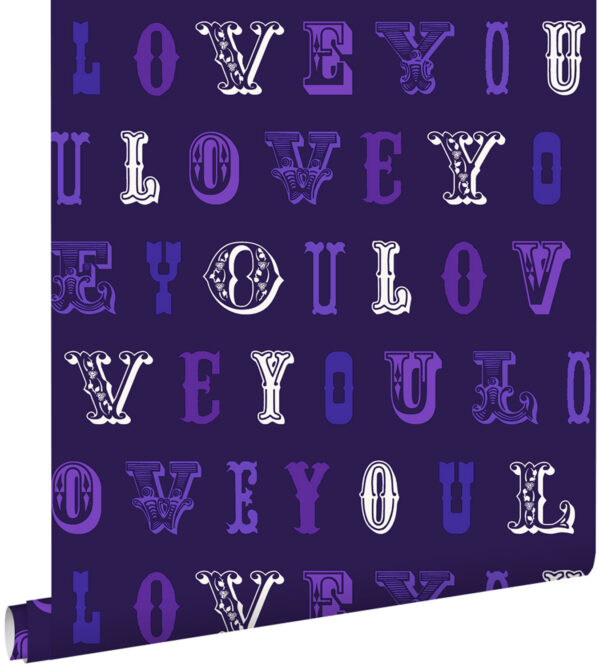ESTAhome tapeet love you - lilla