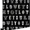 ESTAhome tapeet love you - must ja valge