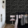ESTAhome tapeet love you - must ja valge