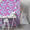 ESTAhome funky lilled ja paisley - türkiis ja roosa