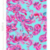 ESTAhome funky lilled ja paisley - türkiis ja roosa